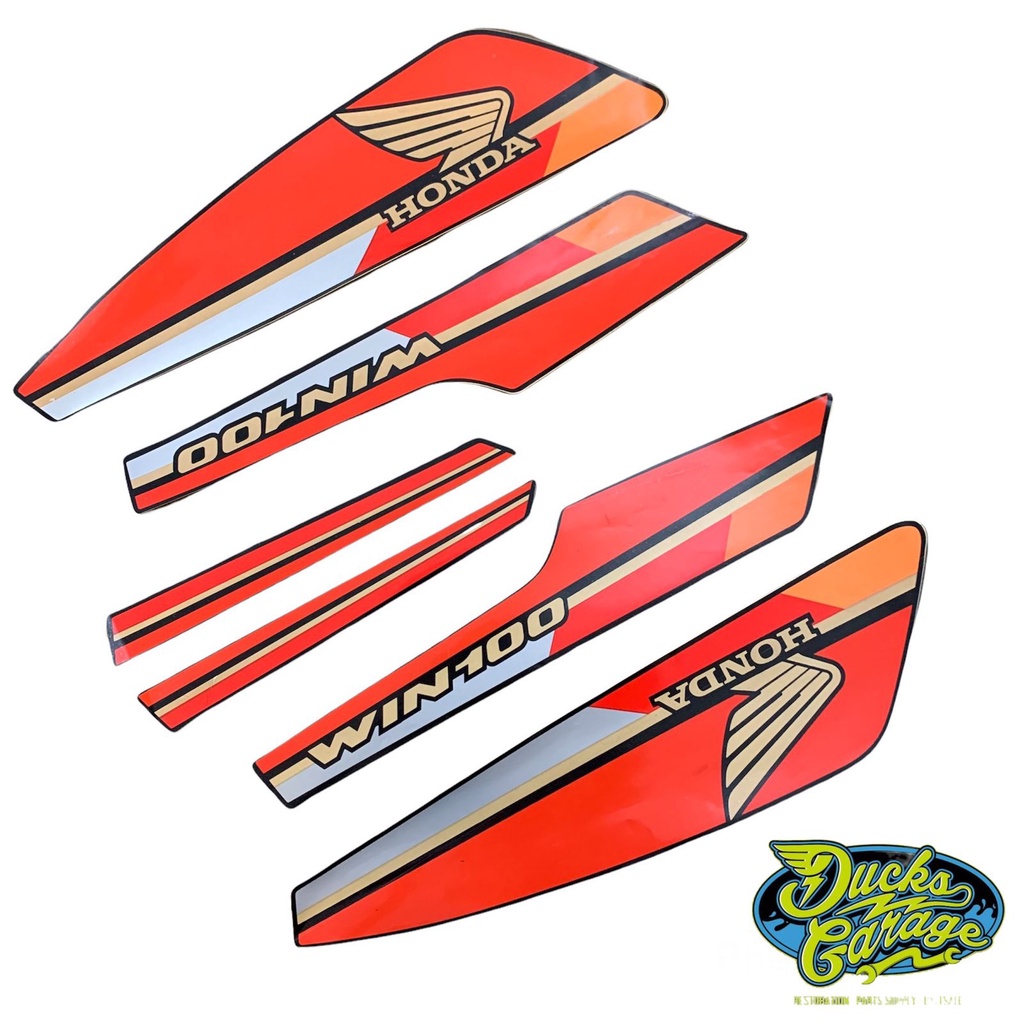 striping sticker stiker list body honda win 100