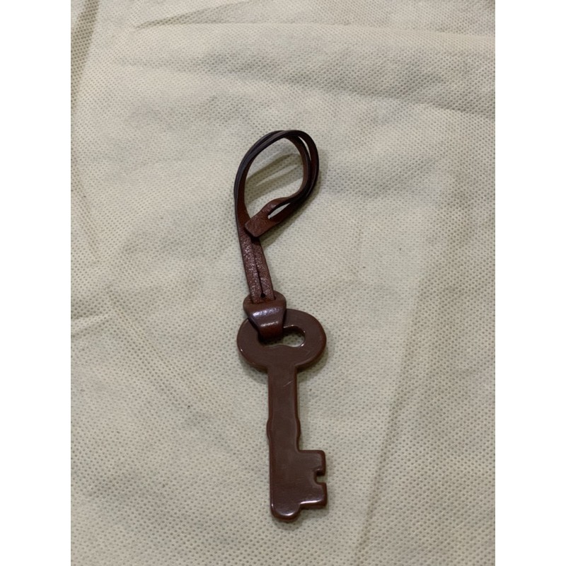 (SOLD) Bag Charm Fossil Key Original