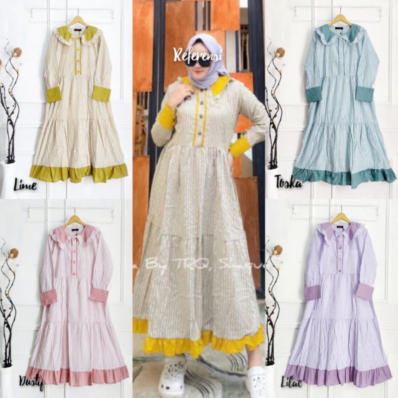 Tunik Midi Dress Rayon Crinkle