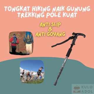 Tongkat Hiking Naik Gunung Mendaki Trekking Pole Anti Slip dan Goyang Alat Camping