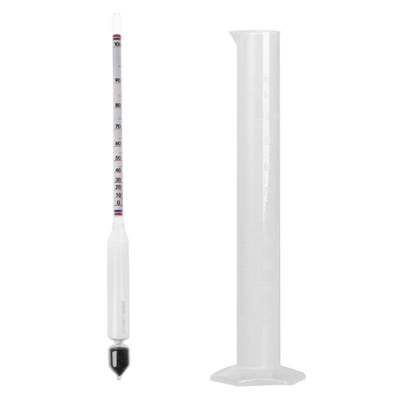 Jual alat ukur alkohol ALKOHOLMETER / gelas ukur kadar air garam ...