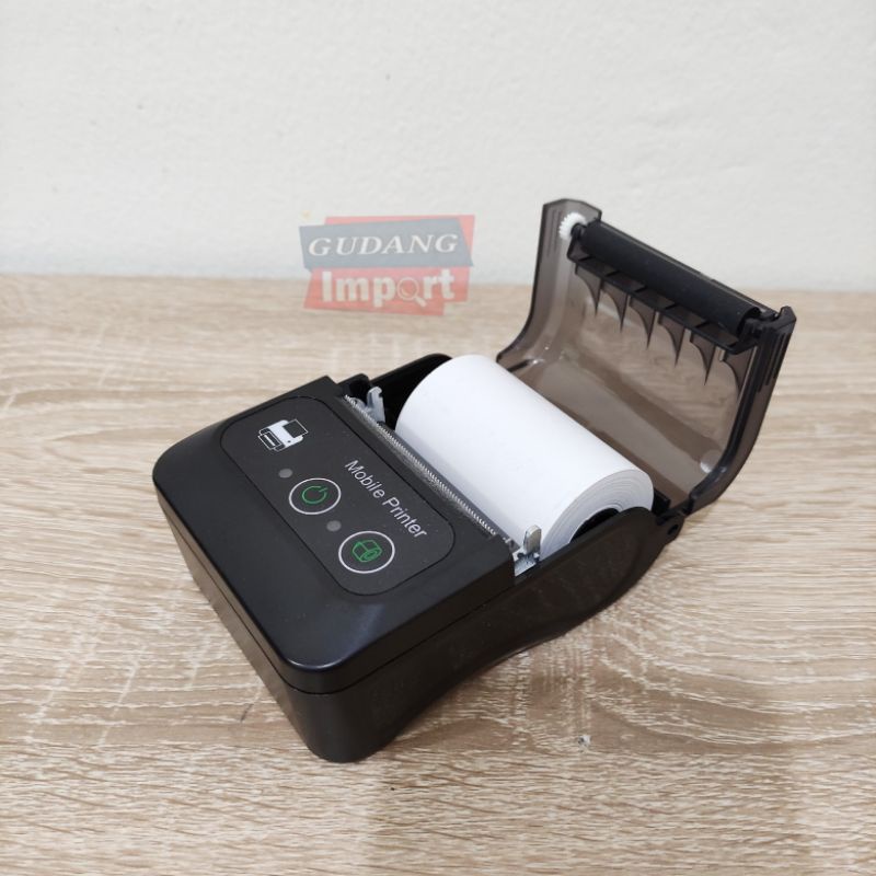 PRINTER BLUETOOTH BLUETUT BLOOTOTH PORTABLE THERMAL KASIR BARCODE LABEL BISA CETAK RESI 58MM