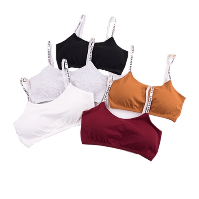 3SP | UWR20 Pakaian Dalam Bra BH Wanita Motif Love Secret Seamless Dengan Pengait Fashion Korea