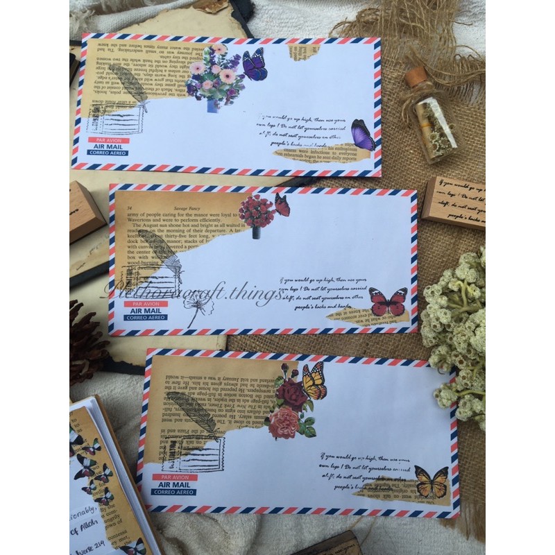 

Amplop dekorasi aesthetic murah vintage untuk penpal tempat kartu ucapan lebaran