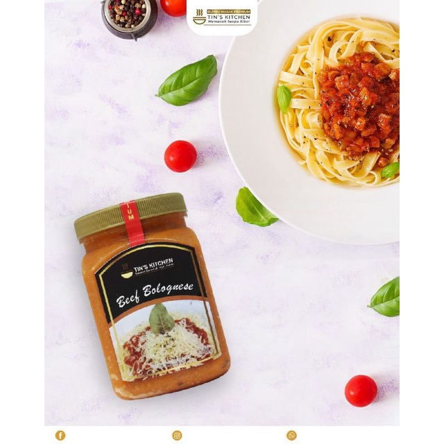 

Beef Bolognese premium Tin's Kitchen 220g