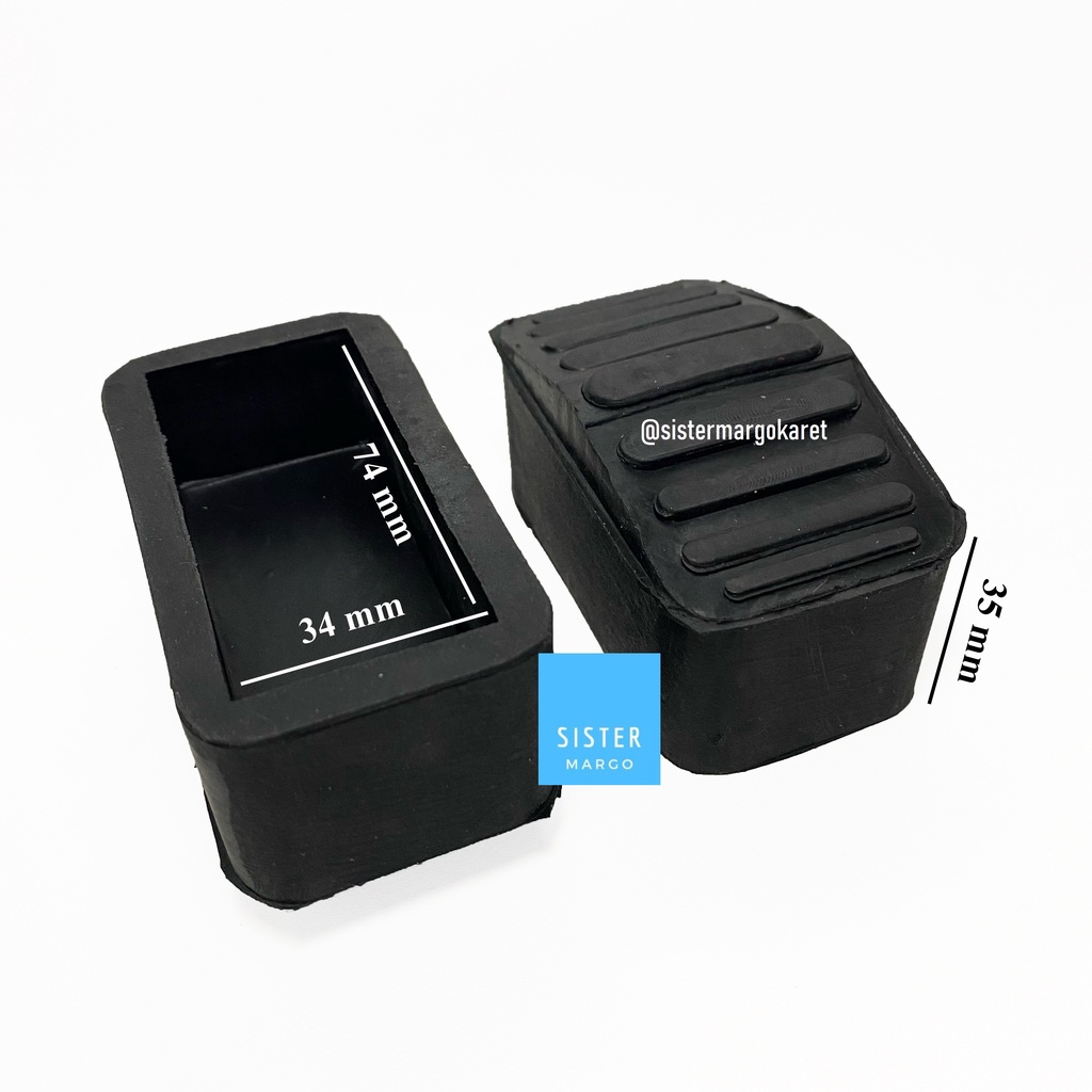 Karet Kaki Tangga Baja Ringan Canal C 35x75 mm