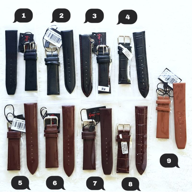 Strap Kulit Jam - Avante Italy Ukuran 22