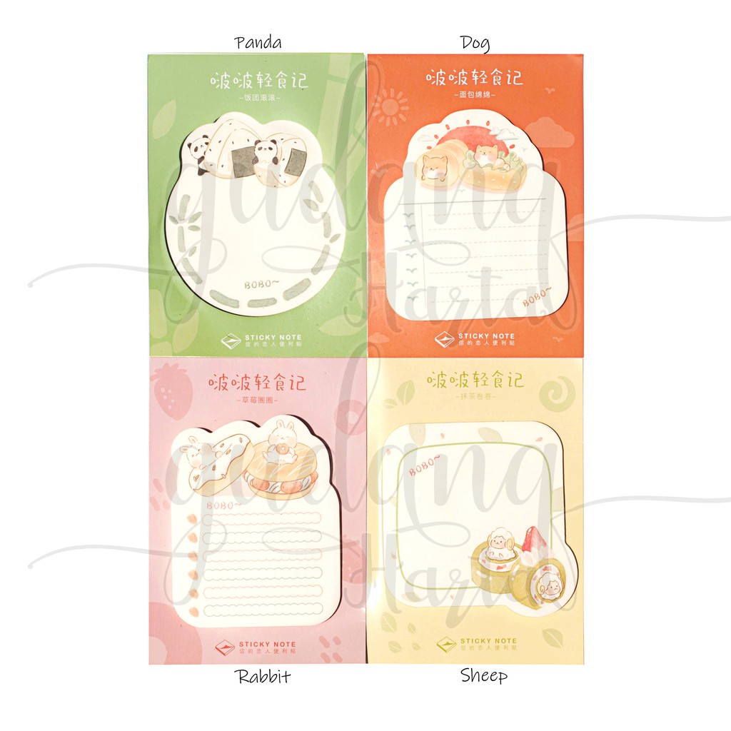 Sticky Notes Lucu Unik Panda Onigiri Series Terbaru Catatan Tempel New Panda Imut GH 301133