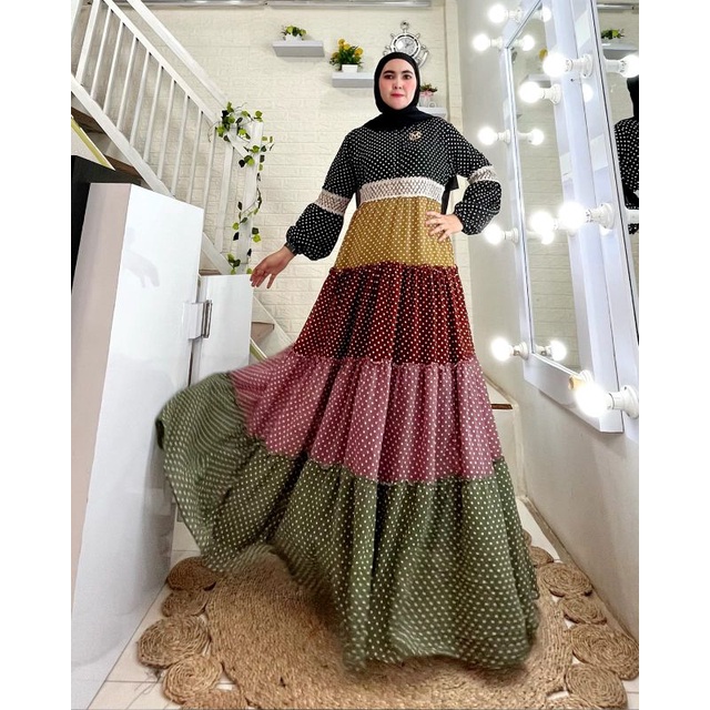 DHEANA DRESS BY MALDA - gamis termurah