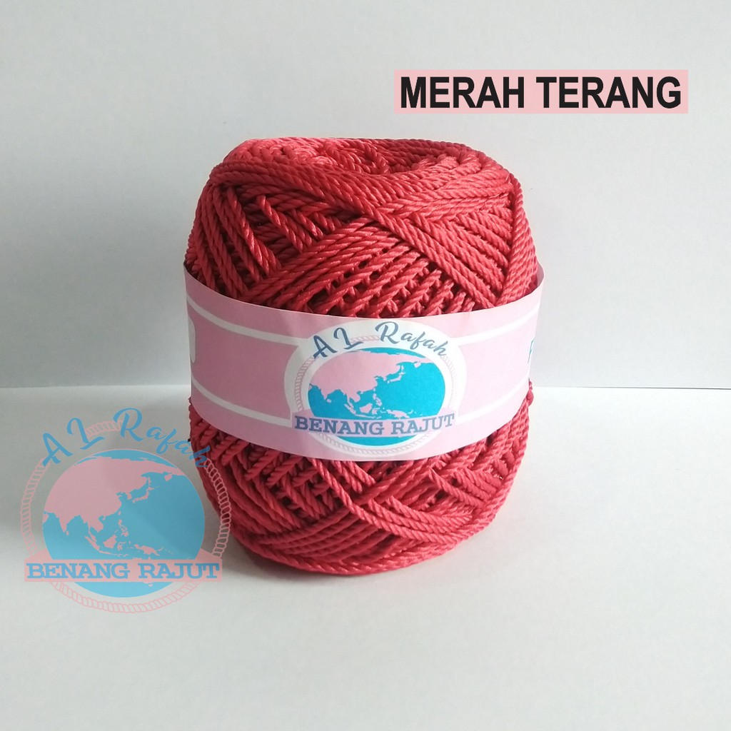 BENANG RAJUT SERI MERAH (PILIH WARNA)