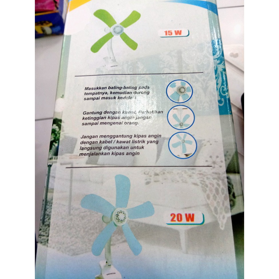 KIPAS ANGIN EXOTICON - MINI FAN - 3 IN 1 - MEJA - DINDING - JEPIT