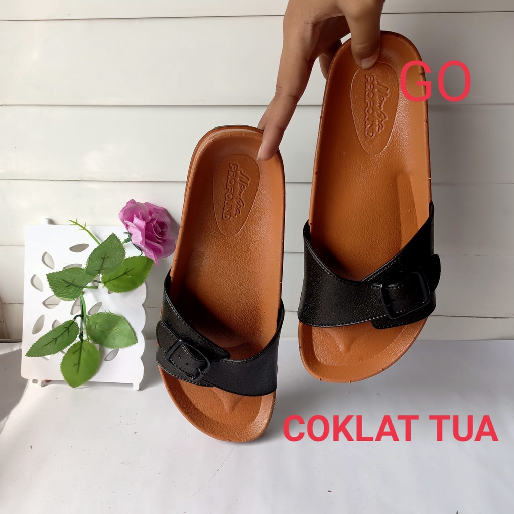 gof NEW ARRIVAL NEW ERA LB 12015.C &amp; LB E 12015.B Sandal Karet Wanita Slop Sandal Slop Jelly Size 37-40