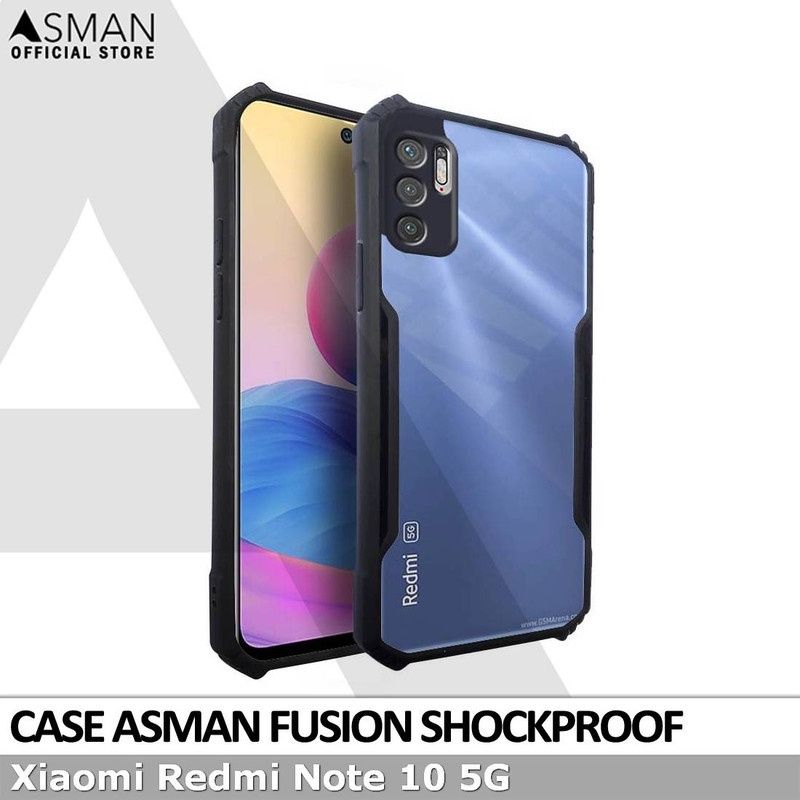 Asman Fusion Xiaomi Redmi Note 10 5G Case Premium Amor Acrylic