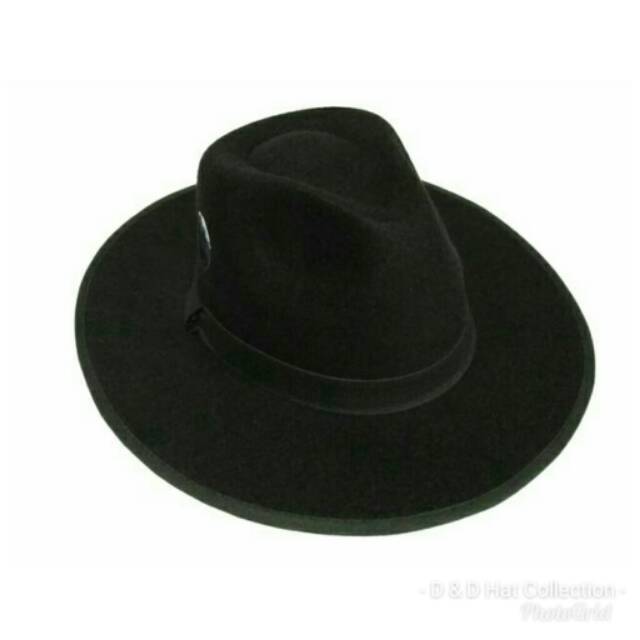  Topi  Fedora Hitam Lebar Shopee  Indonesia