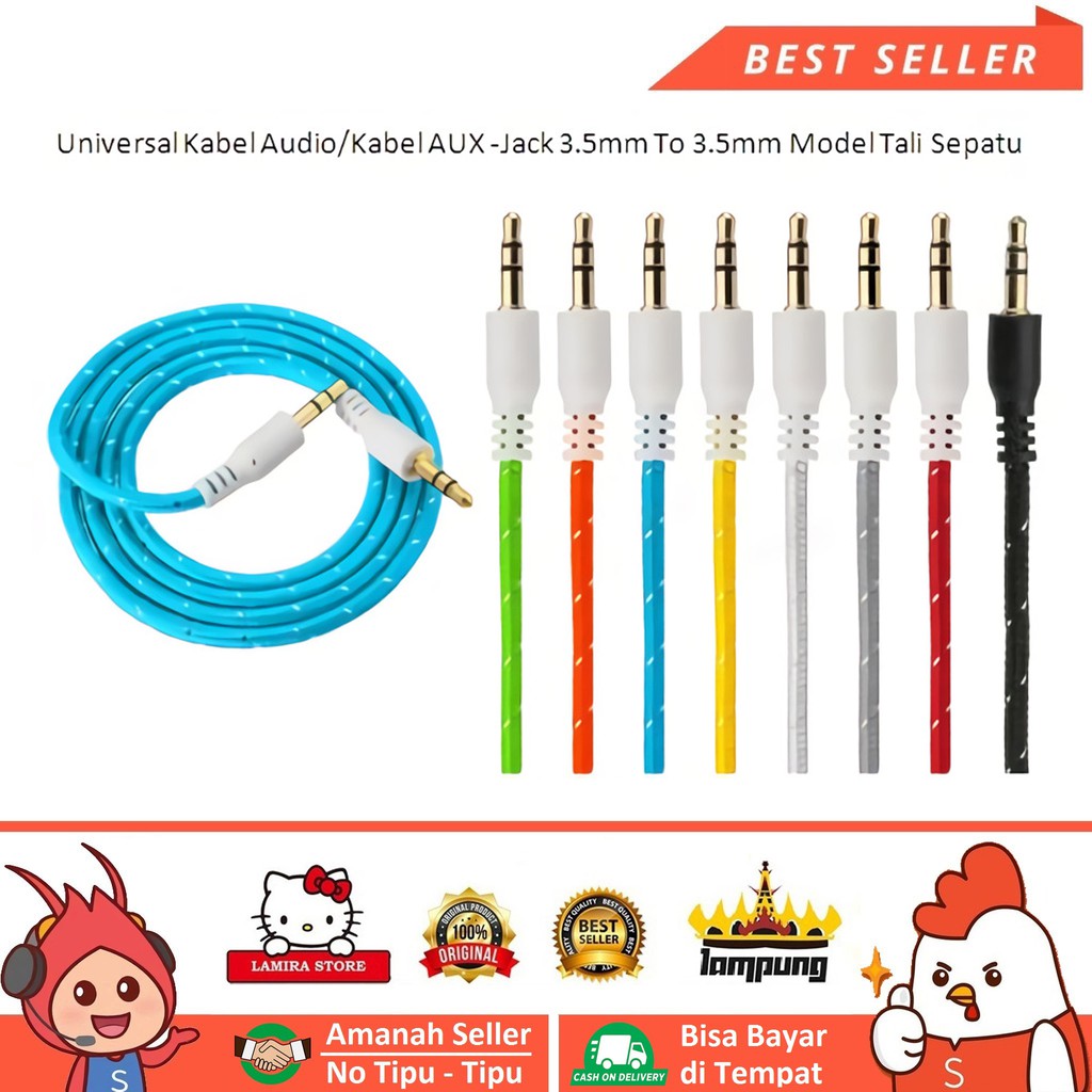 KABEL JACK AUDIO / KABEL AUX AUDIO / KABEL AUX JACK AUDIO / KABEL JEK / KABEL JACK SPEAKER MURAH