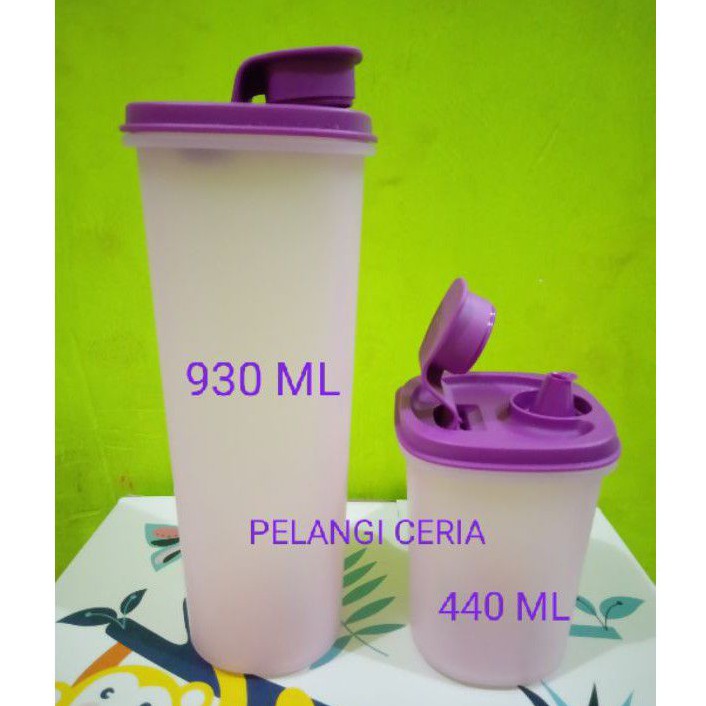 Wadah kecap ezy pour tupperware full ungu ( 1 set )