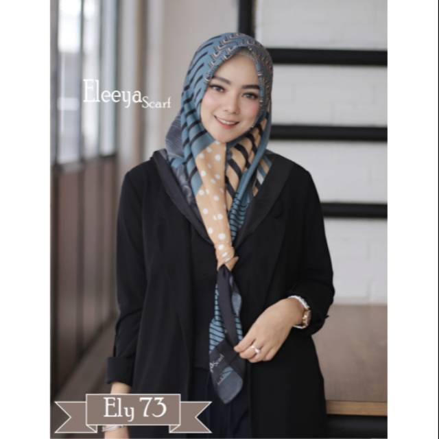 HIJAB SEGIEMPAT MOTIF ELY 73 II Eleeya Scarf