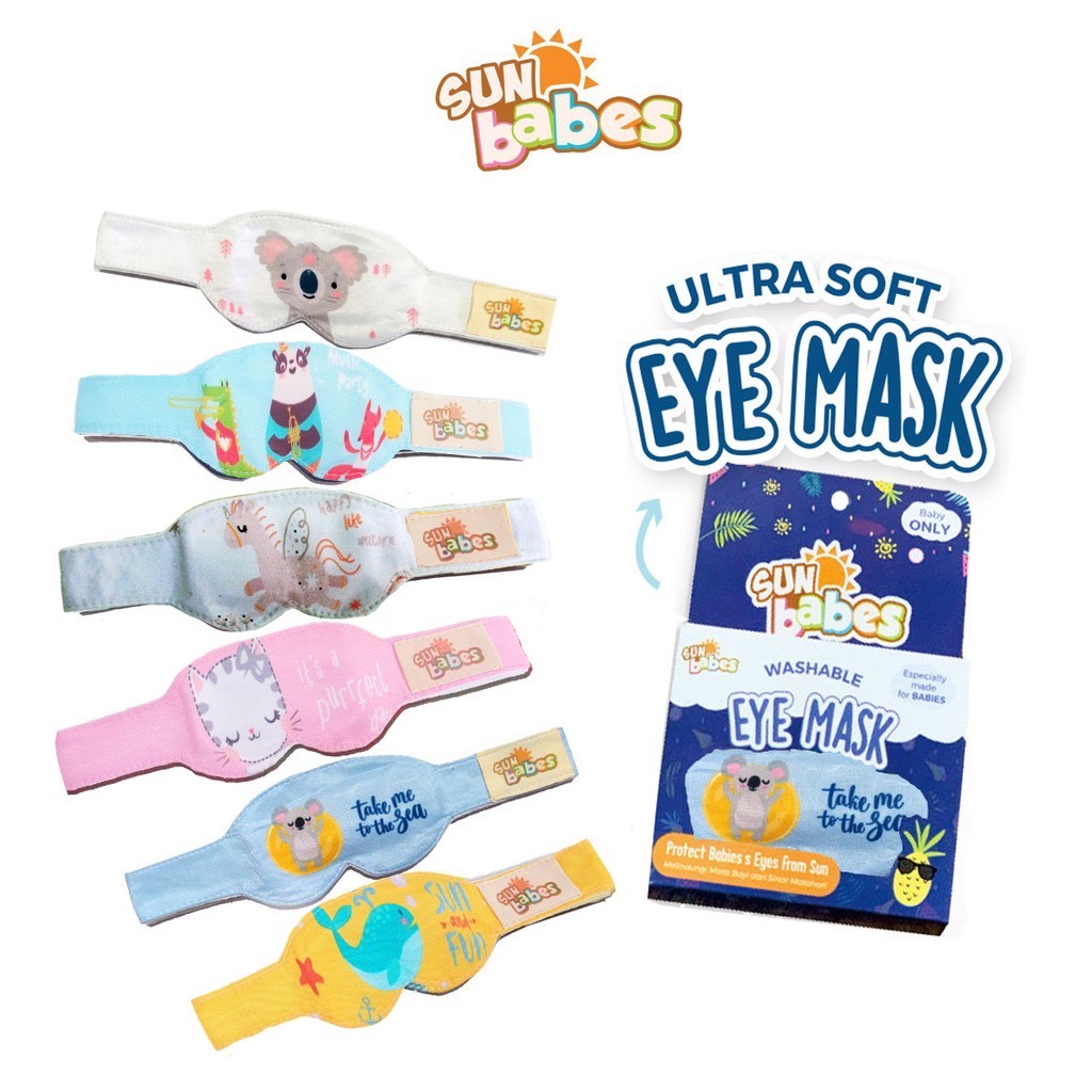 Sun Babes Penutup Mata Bayi Eye Mask - Sunbabes Kacamata Jemur Bayi SNI Ultrasoft