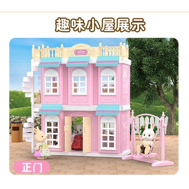 Koala Diary Doll House - Koala Town House   Koala Bedroom Bathroom Kitchen sylvanian family alike - kado anak cewek - hadiah anak cewek