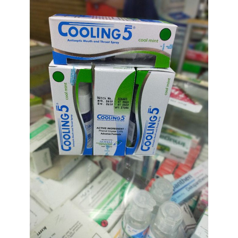 cooling 5 spray obat sariawan dan radang tenggorokan