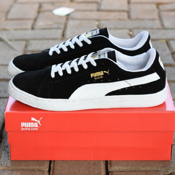 SEPATU SNEAKERS PUMA SUEDE IMPORT VIETNAM BLACK HITAM SNEAKERS CASUAL KERJA KULIAH HITAM SEKOLAH