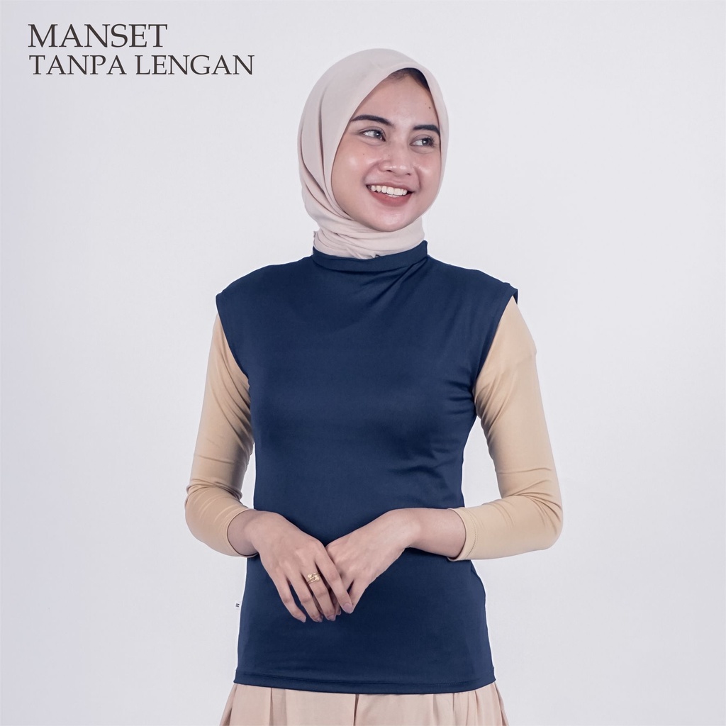 TERMURAH Manset Polos Tanpa Lengan | Manset Singlet OBLONG Spandex Baju Buntung Ukuran M,L &amp; XL Manset Singlet