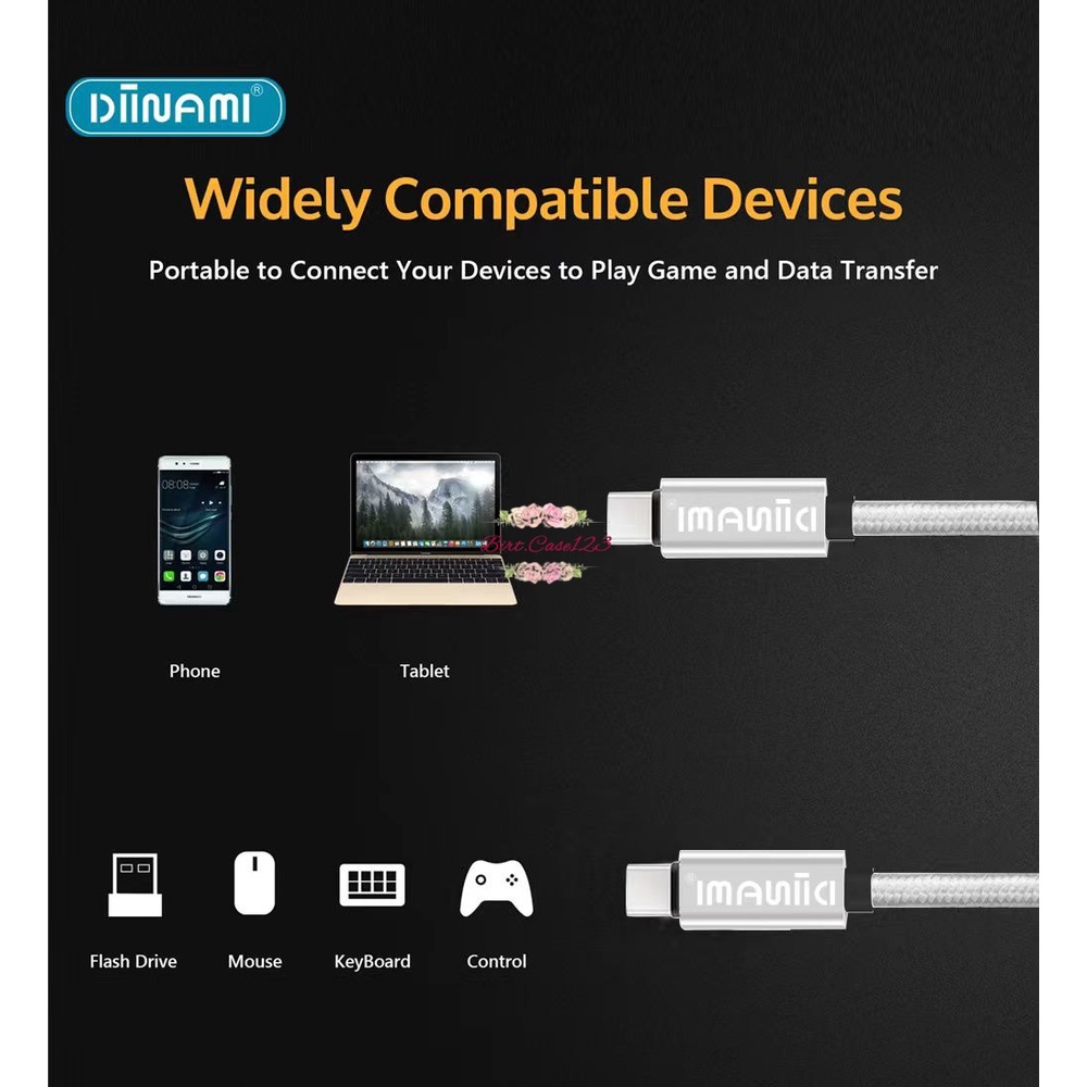 DIINAMI cable Kabel Data / Type-C ke Type-C / USB-C to USB-C / 45W Fast charging / 2 meter  &amp; 3 meter note10 note20 s21 s22 ultra MacBook air BC6632