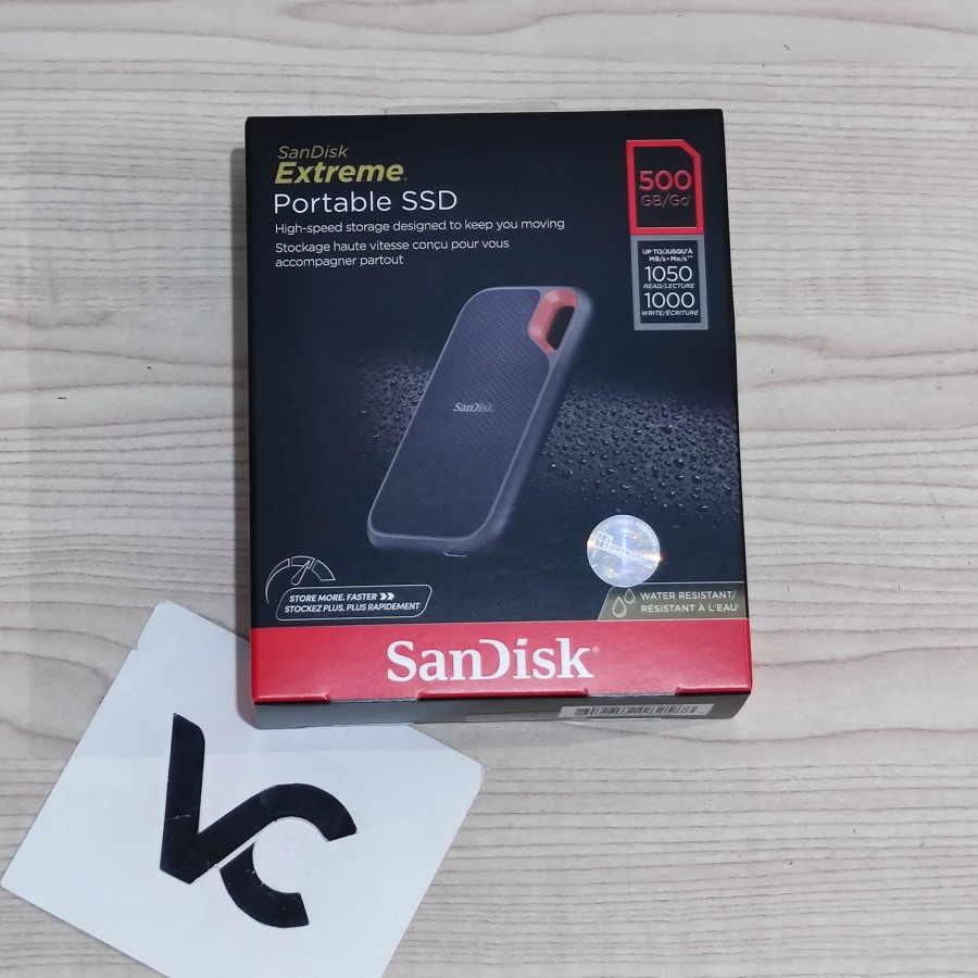 SANDISK EXTREME PORTABLE SSD V2 500GB USB 3.2 EXTERNAL 500 GB USB TYPE C E61