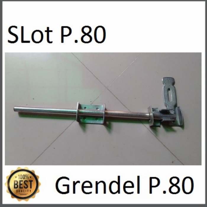 Grendel Slot Pintu Pagar Besi Gebyog Panjang 80 Cm Berkualitas