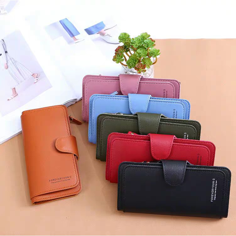 Dompet panjang import wanita kualitas premium Flap