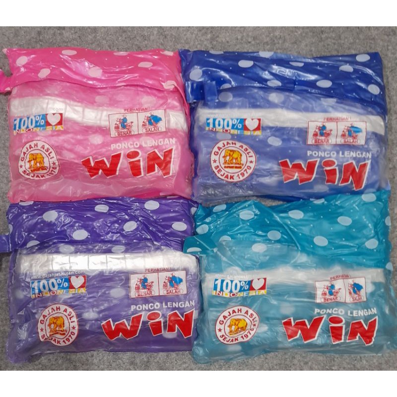 jas hujan Ponco lengan WIN elephant Brand (gajah) termurah, terlalis
