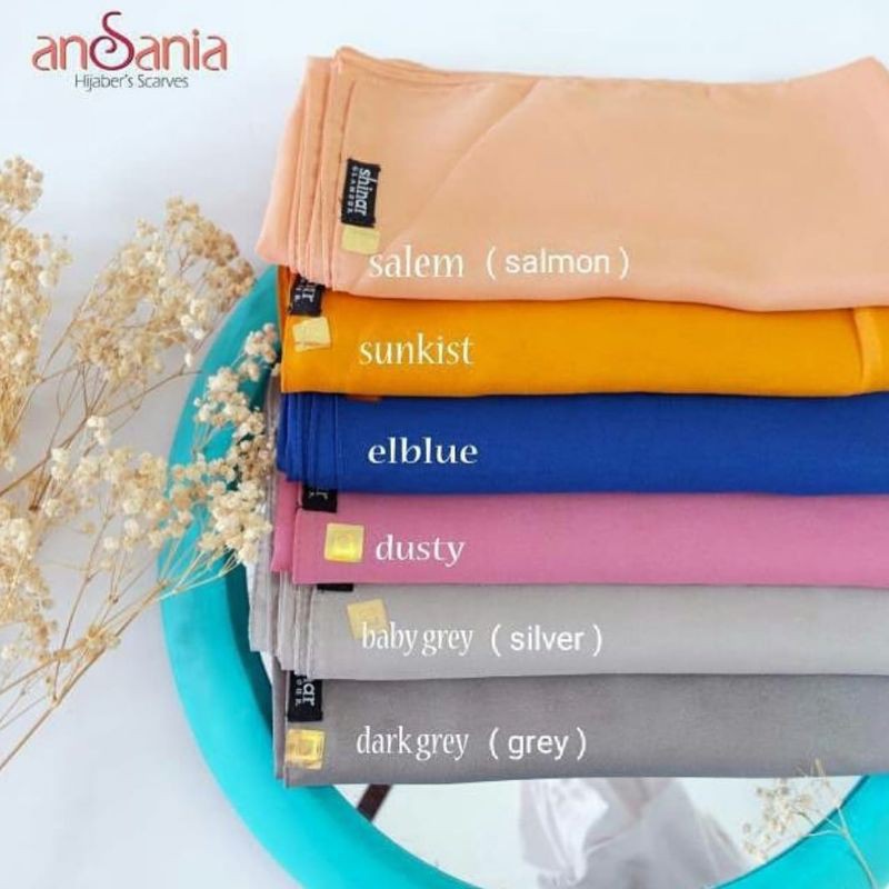 (COD) HIJAB SHINAR GLAMOUR ANSANIA / SHINAR MURAH / HIJAB PESTA DAN WISUDA ORIGINAL ANSANIA 100%