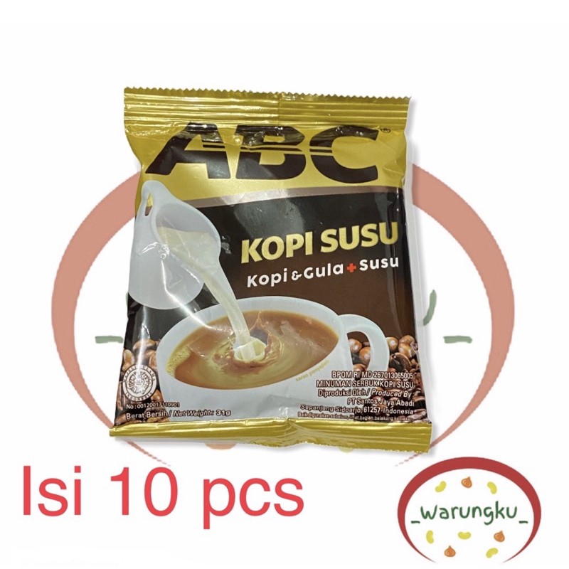 RENCENG ABC Kopi Susu isi 10 sachet Bubuk Kopi Instant