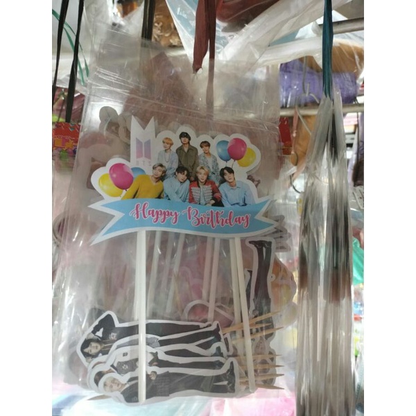 topper kue ultah bts