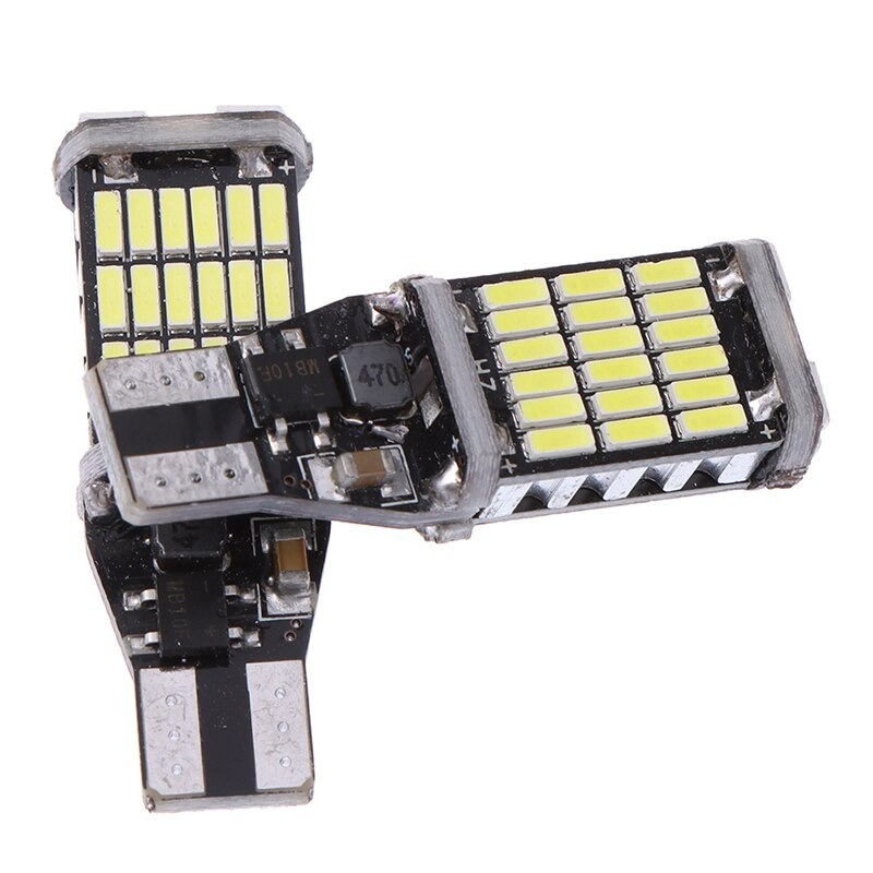 [BISA COD] Lampu LED Mundur Rem Sein Senja T15 T10 W16W CANBUS 45 Titik SMD Super Bright 45smd