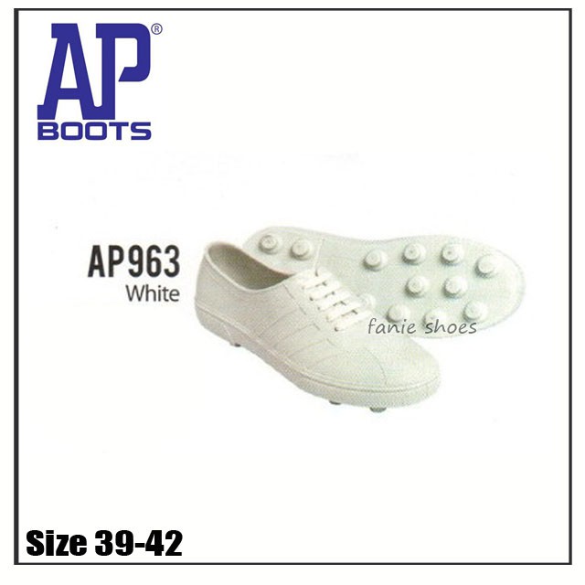 AP 967 963 39-42 Hitam Putih / Sepatu Pool Bola Tani Kebun Outdoor / Sepatu Karet / Sepatu Tahan Air