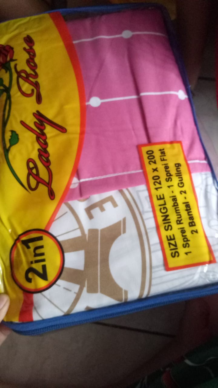 Sprei Lady Rose Sorong Duo 2in1 120x200 Motif Parisian Owl Duckling Beruang - Single 120 Ladyrose Sp
