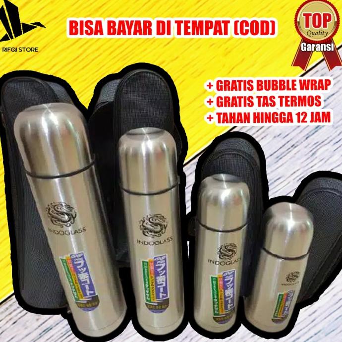TERMOS TREMOS BOTOL STAINLESS STEEL AIR PANAS DINGIN KECIL MINI POLOS