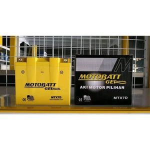 Aki motor yamaha nuovo motobatt motobat MTX7D acu gel ORIGINAL pabrik aki bagus