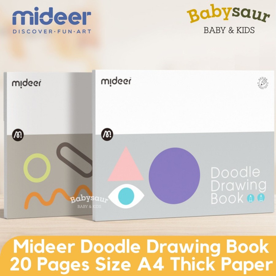 

Mideer Doodle Drawing Watercolor Sketch Book A4 Buku Gambar Lukis Anak
