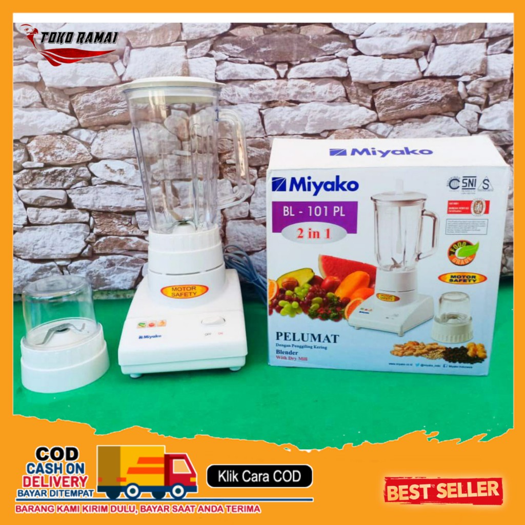 BLENDER MIYAKO 101PL / BLENDER MIYAKO 2IN1 PLASTIK
