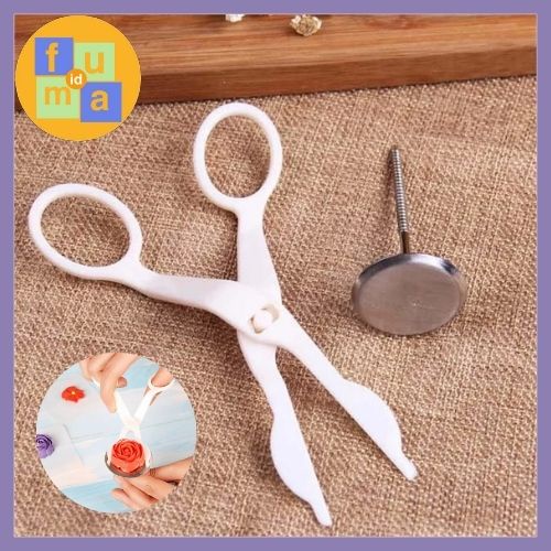 Paku Mawar Dan Gunting Mawar / Paku Dekorasi Butter Cream / Decorating Tools / Cream Scissors