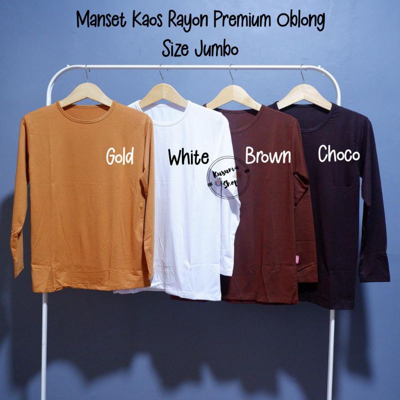 Manset Kaos Oblong Bahan Rayon Premium XXL/JMB