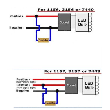 Resistor Flasher lampu sein Sen LED mobil KEDIP NORMAL clipper