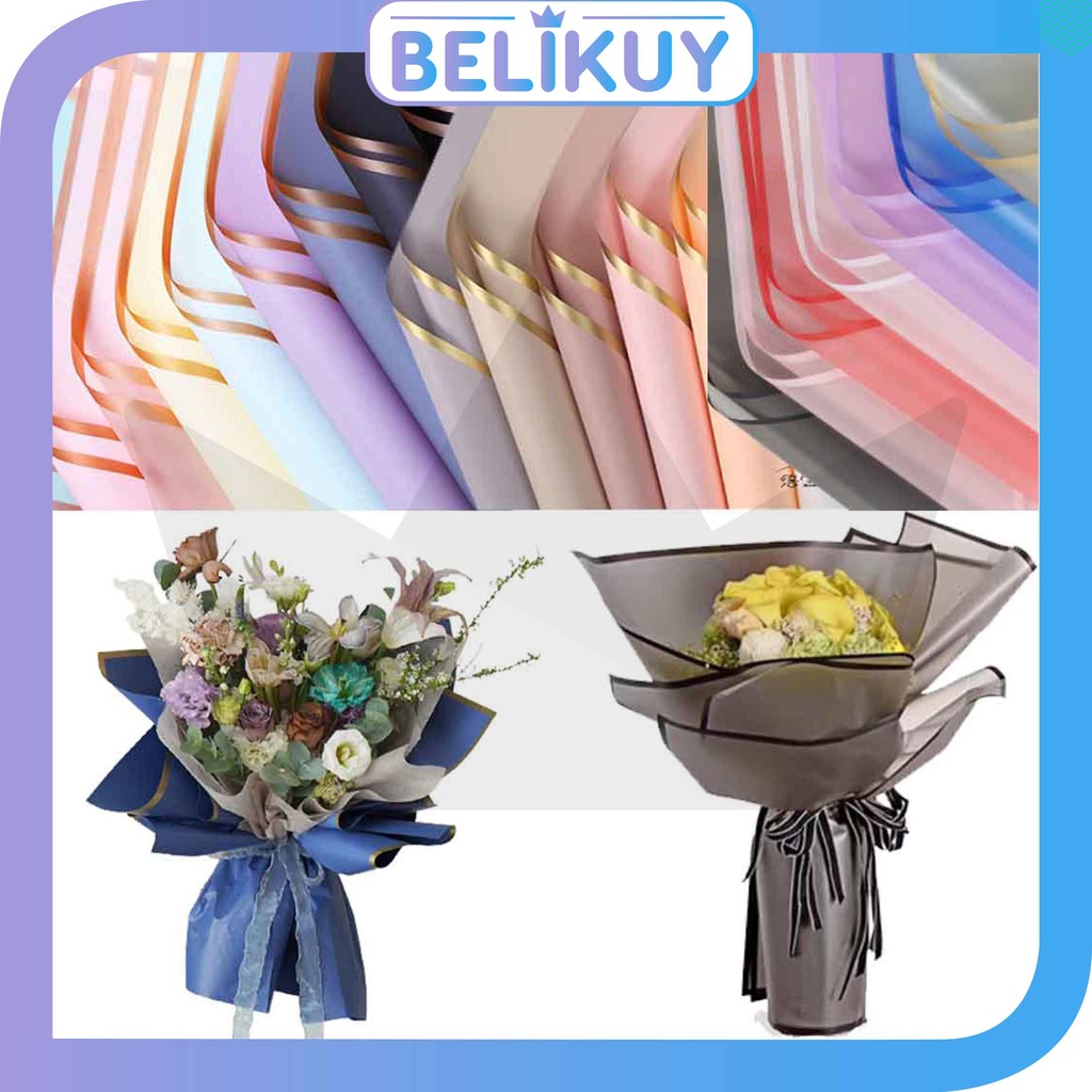 

Belikuy COD Kertas Buket Bunga Flower Wrapping Flower Paper List Gold Cellophane Florist / Kertas Kado / Flower Paper KB05 / KB09 / KB10