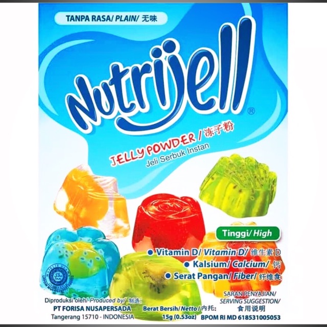 

Nutrijell Plain Jelly Powder 15gr