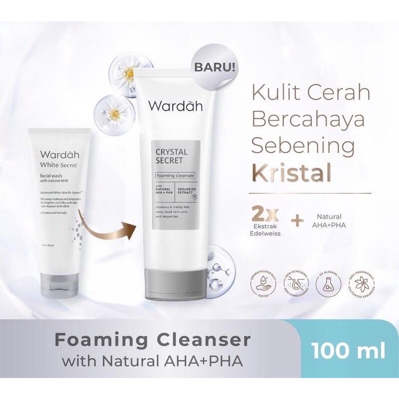 Sabun Cuci Muka Wardah crystal Secret 100 ml