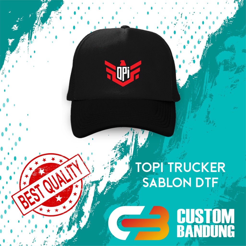 Topi Trucker OPI ESPORT Pria Wanita Topi Jaring Aura Jala Trucker Cap Bisa Tulis Nama Bisa COD Original High Premium Quality