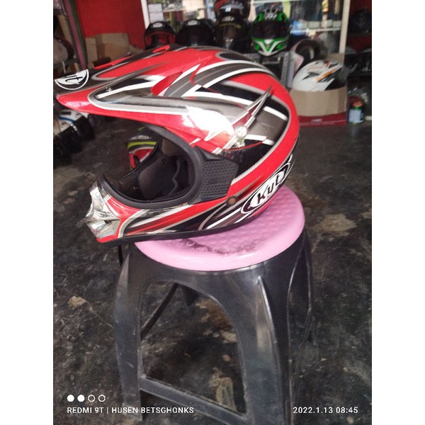 helm cross anak kyt bekas/seken/second/preloved