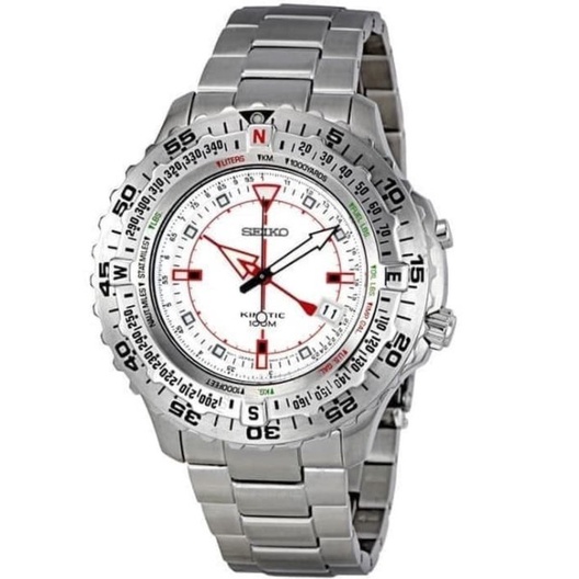 Seiko SKA421P1 Kinetic Full Silver SKA421
